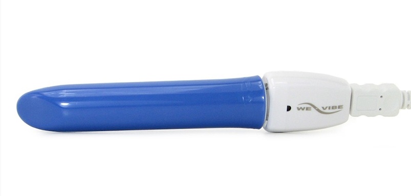 Синий перезаряжаемый вибратор Tango Blue USB rechargeable - 9 см.